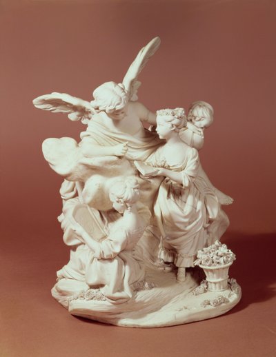 Die Erziehung der Liebe, Sevres-Gruppe, nach Boucher, 1763 (Porzellan) von Etienne Maurice Falconet